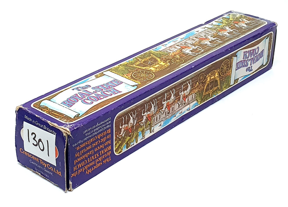 Crescent Toys Appx 31cm Long Diecast 1301 - The Royal State Coach - Gold