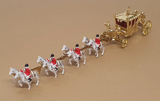 Crescent Toys Appx 31cm Long Diecast 1301 - The Royal State Coach - Gold