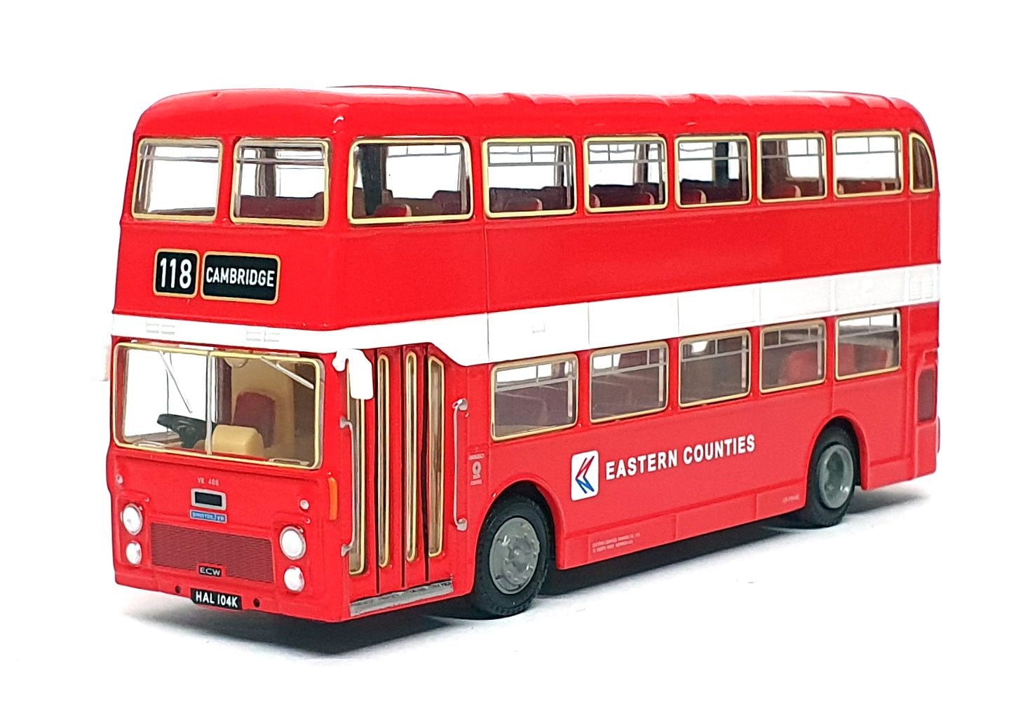 EFE 1/76 Scale 38108 - Bristol VRT Bus Eastern Counties NBC  Rt. 118 - Red