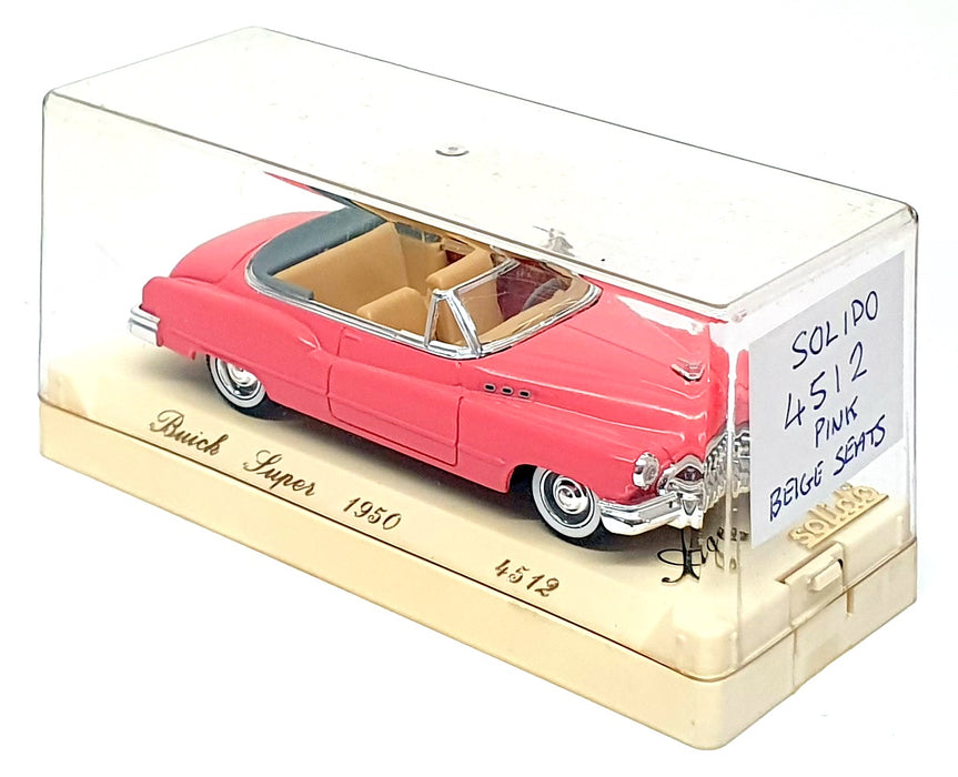 Solido 1/43 Scale Diecast 4512 - 1950 Buick Super - Pink/Beige Seats