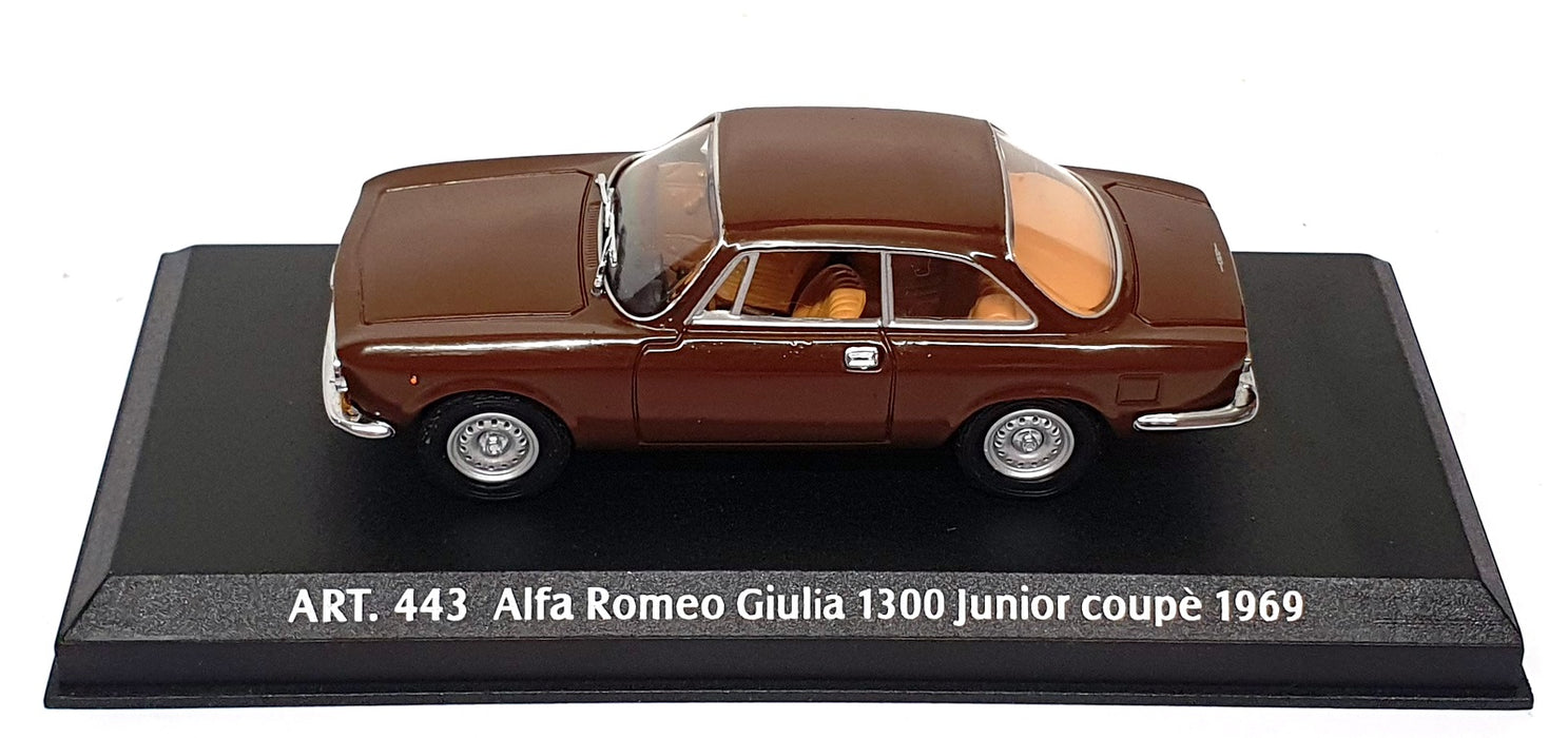Detail Cars 1/43 Scale ART443 - 1969 Alfa Romeo Giulia 1300 Junior Coupe - Brown