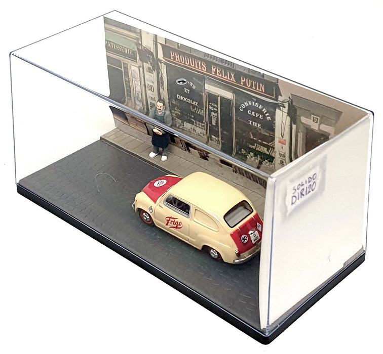 Solido 1/43 Scale DIR120 - 1965 Seat 600D Frigo Diorama - Cream/Red