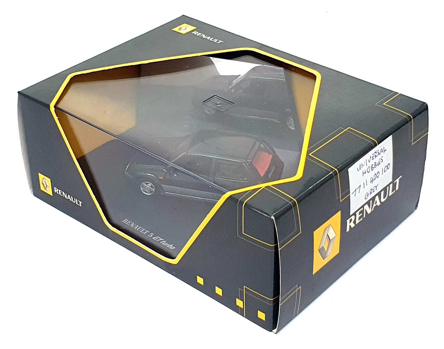 Universal Hobbies 1/43 Scale 77 11 420 100 - Renault 5 GT Turbo - Grey