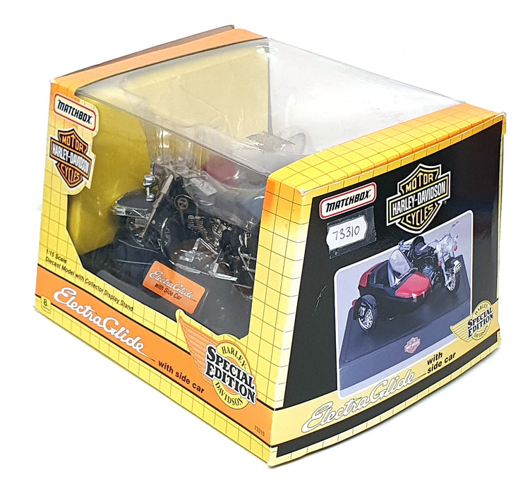 Matchbox 1/15 Scale 73310 Harley Davidson Electra Glide + Sidecar Black/Dk. Red