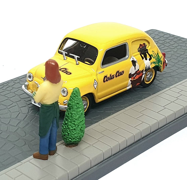 Solido 1/43 Scale DIR122 - 1963 Seat 600D Diorama - Yellow