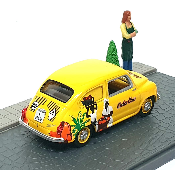 Solido 1/43 Scale DIR122 - 1963 Seat 600D Diorama - Yellow