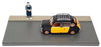 Solido 1/43 Scale DIR123 - 1965 Seat 800 Taxi Diorama - Black/Yellow