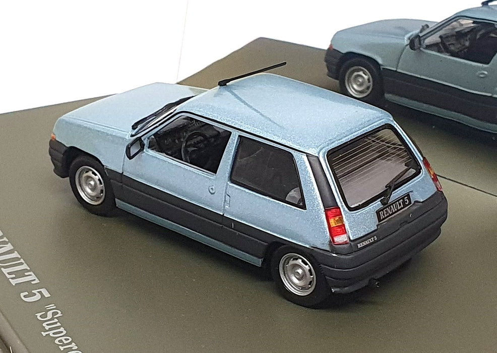 Universal Hobbies 1/43 Scale 77 11 224 119 - Renault 5 Supercinq - Met. Lt. Blue