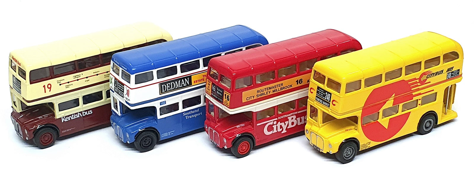 Corgi Diecast 97074 - AEC Routemasters In Exile The South - 4 Piece Bus Set