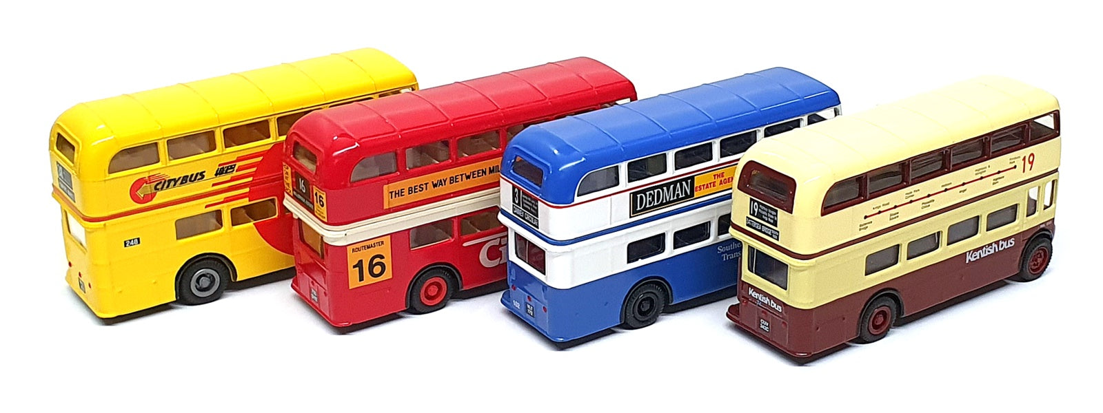 Corgi Diecast 97074 - AEC Routemasters In Exile The South - 4 Piece Bus Set