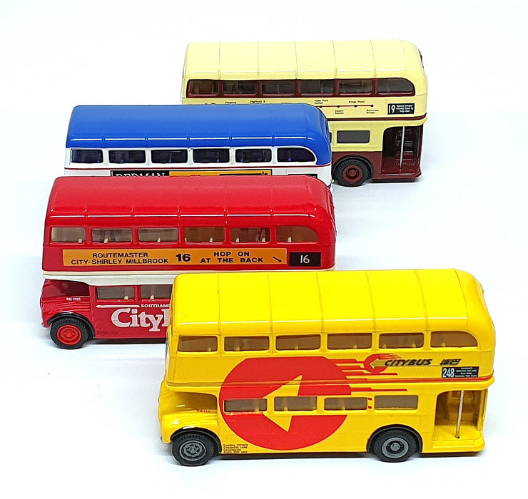 Corgi Diecast 97074 - AEC Routemasters In Exile The South - 4 Piece Bus Set