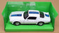 Welly 1/24-27 Scale 24075W - 1972 Pontiac Firebird Trans Am - White/Blue