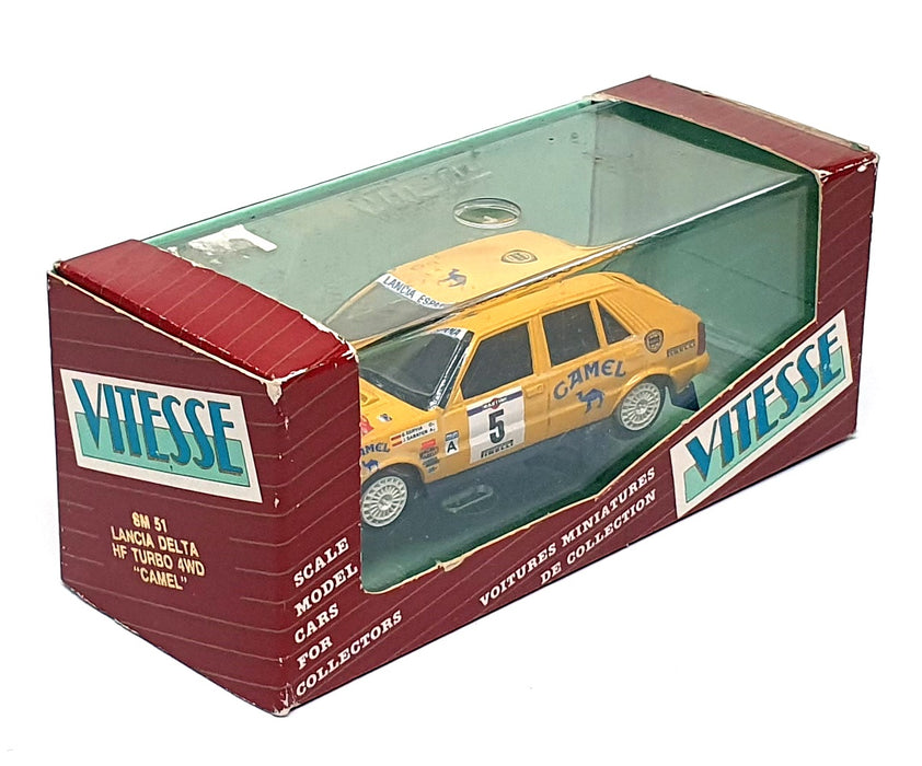 Vitesse 1/43 Scale SM51 - Lancia Delta HF Turbo 4WD #5 Camel - Yellow