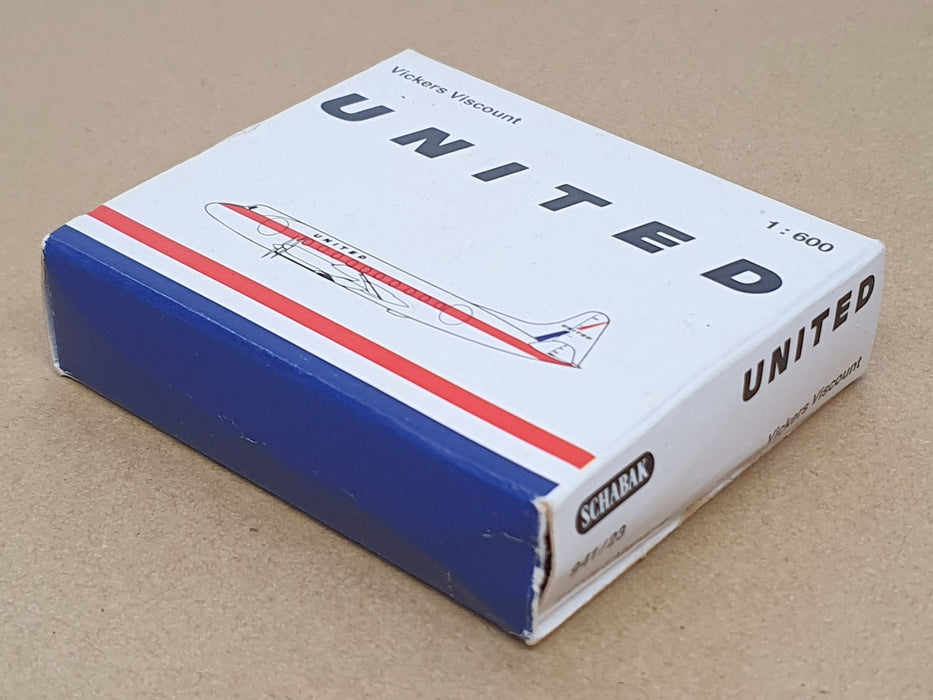 Schabak 1/600 Scale 941/23 - Vickers Viscount Aircraft United N7408