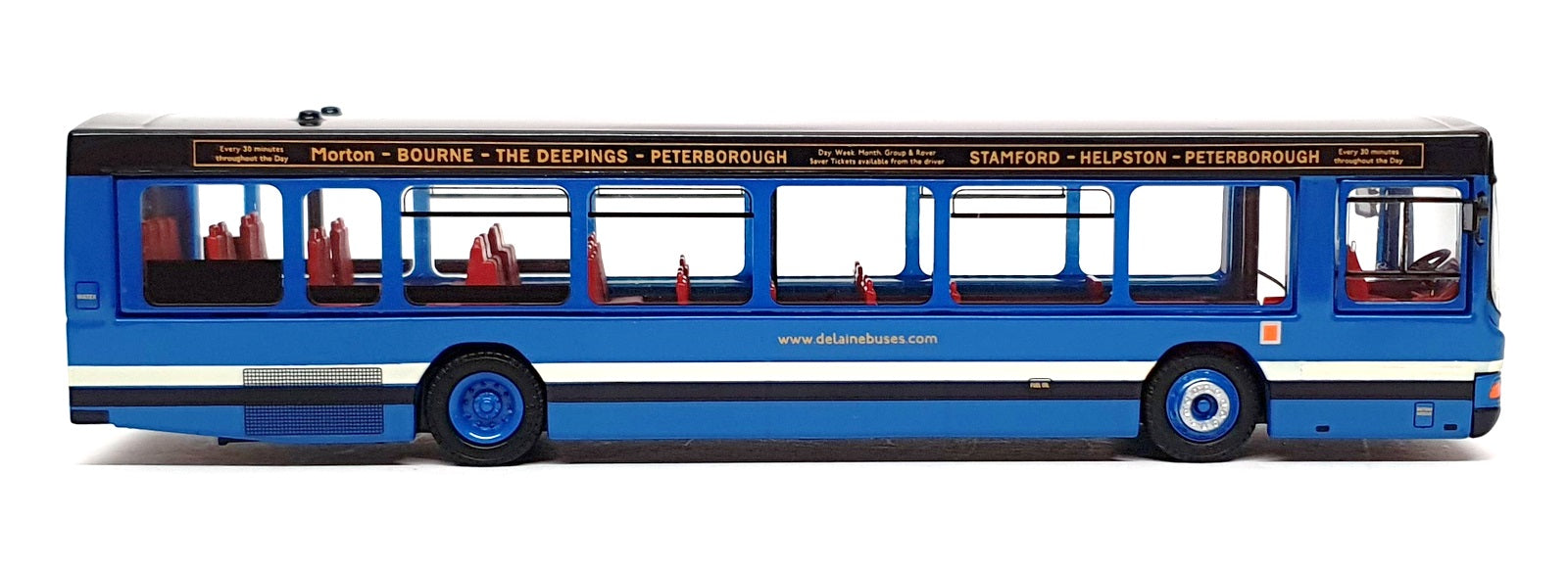 EFE 1/76 Scale 27614A - Wright Volvo Endurance The Delaine  Rt. 201 - Blue