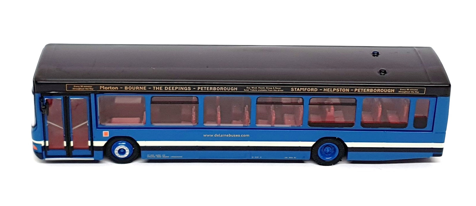 EFE 1/76 Scale 27614A - Wright Volvo Endurance The Delaine  Rt. 201 - Blue