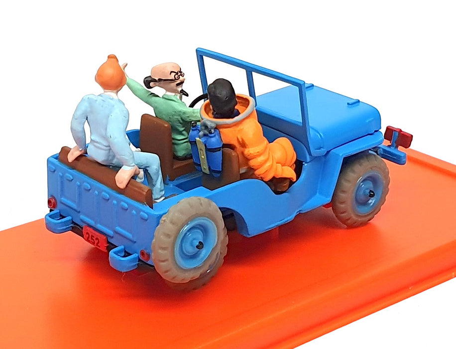Atlas Editions 1/43 Scale 2 528 009 - Jeep CJ 2a Tintin Objectif Lune - Blue