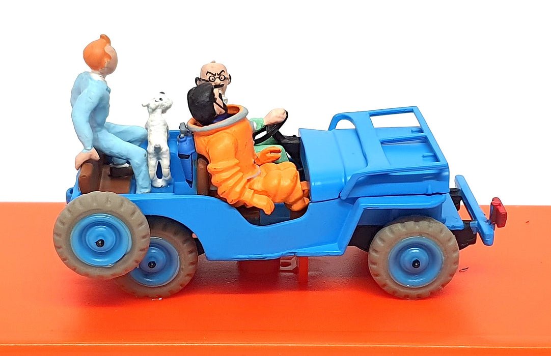 Atlas Editions 1/43 Scale 2 528 009 - Jeep CJ 2a Tintin Objectif Lune - Blue