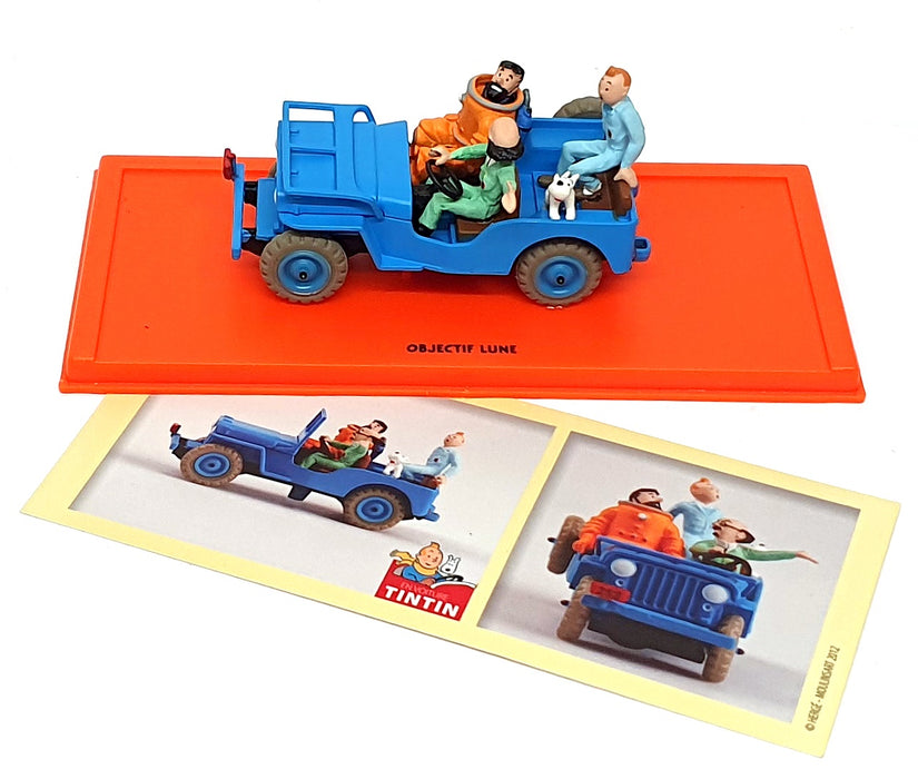 Atlas Editions 1/43 Scale 2 528 009 - Jeep CJ 2a Tintin Objectif Lune - Blue