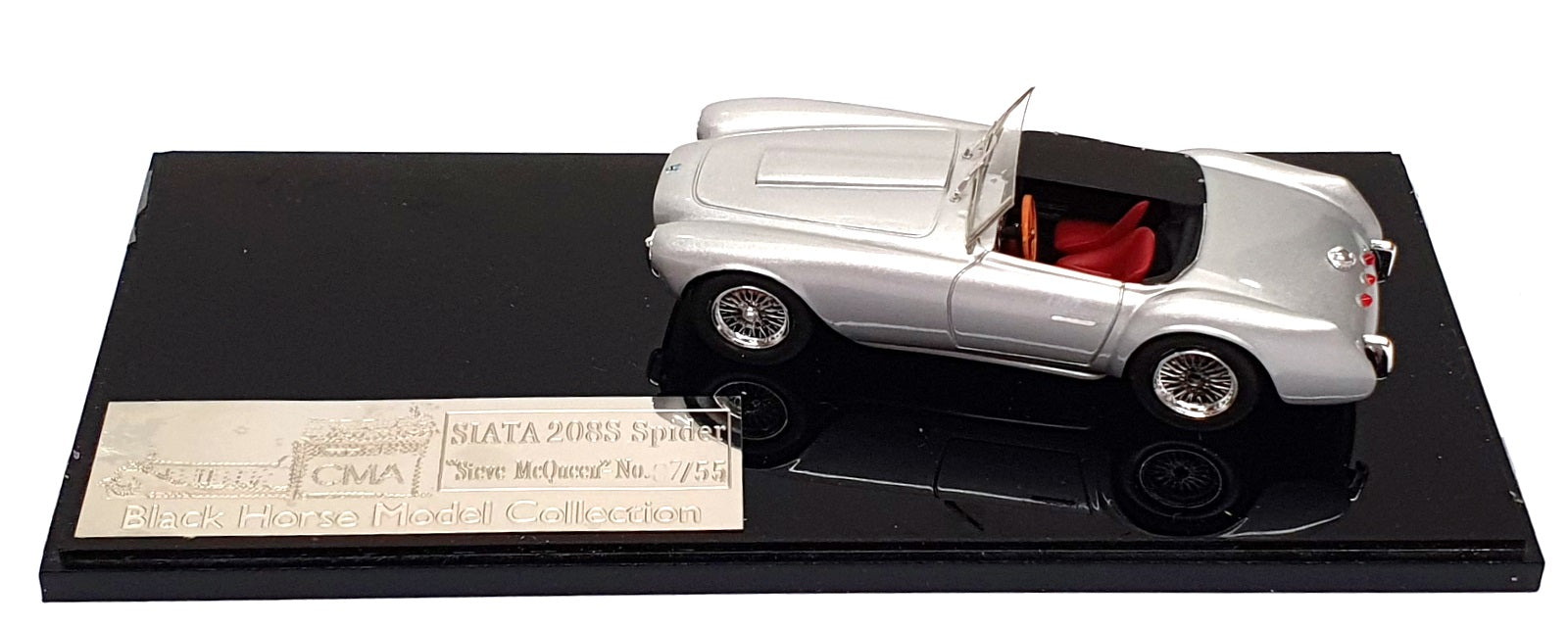 CMA Models 1/43 Scale 0755S - 1953 Siata 208S Spider Steve McQueen - Silver