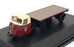 Oxford Diecast 1/76 Scale 76RAB006 Scammell Scarab Flat Truck BR - Cream/Maroon
