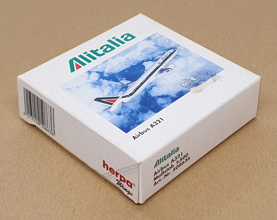 Herpa Wings 1/500 Scale 508636 - Airbus A321 Aircraft Alitalia