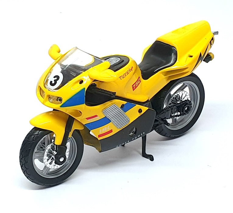 Simba Toys Appx 15cm Long 338 7249 - Mega Bike Motorbike - Yellow