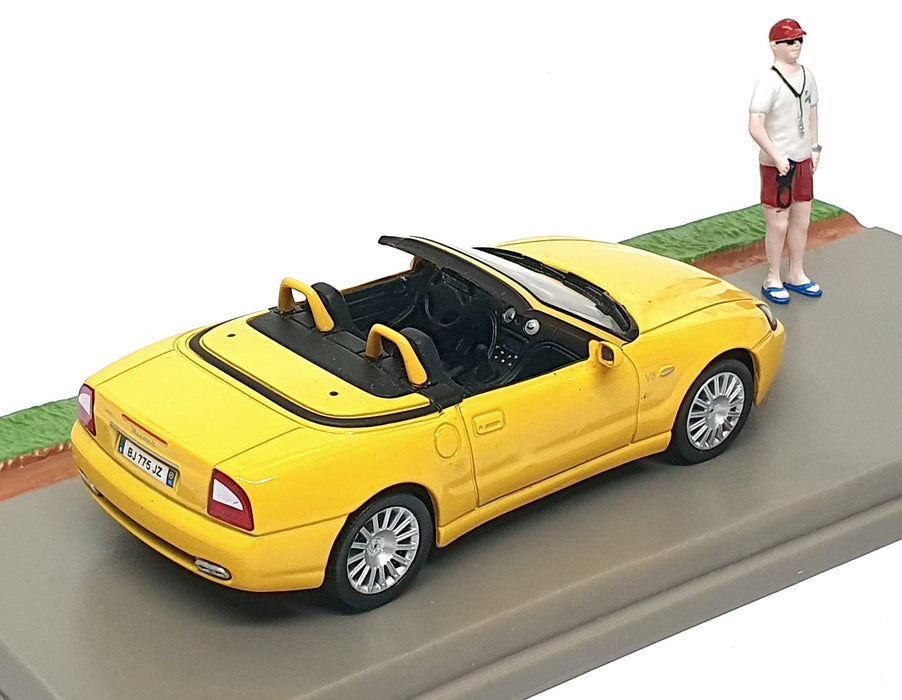 Grani & Partners 1/43 Scale DIR126 - 2001 Maserati Spyder 3200 - Yellow