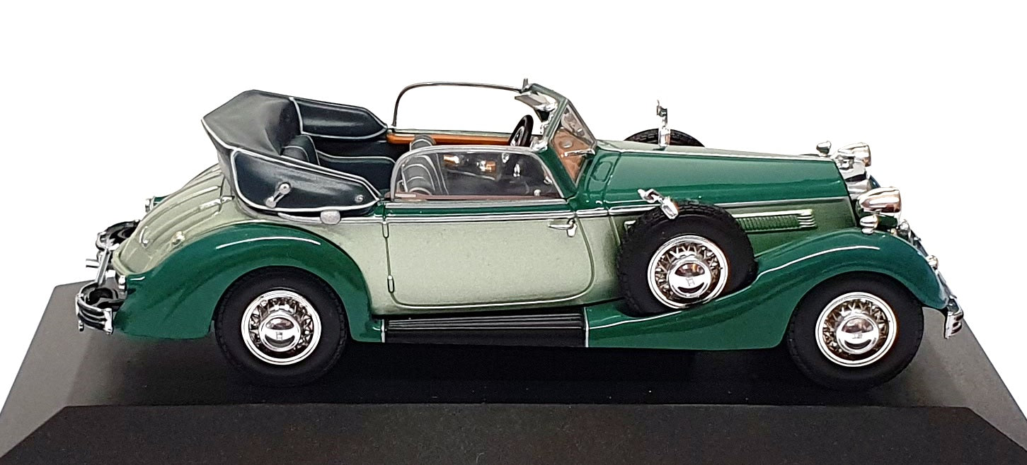 Minichamps 1/43 Scale 436 012034 - 1938 Horch 853 Cabriolet - 2-Tone Green