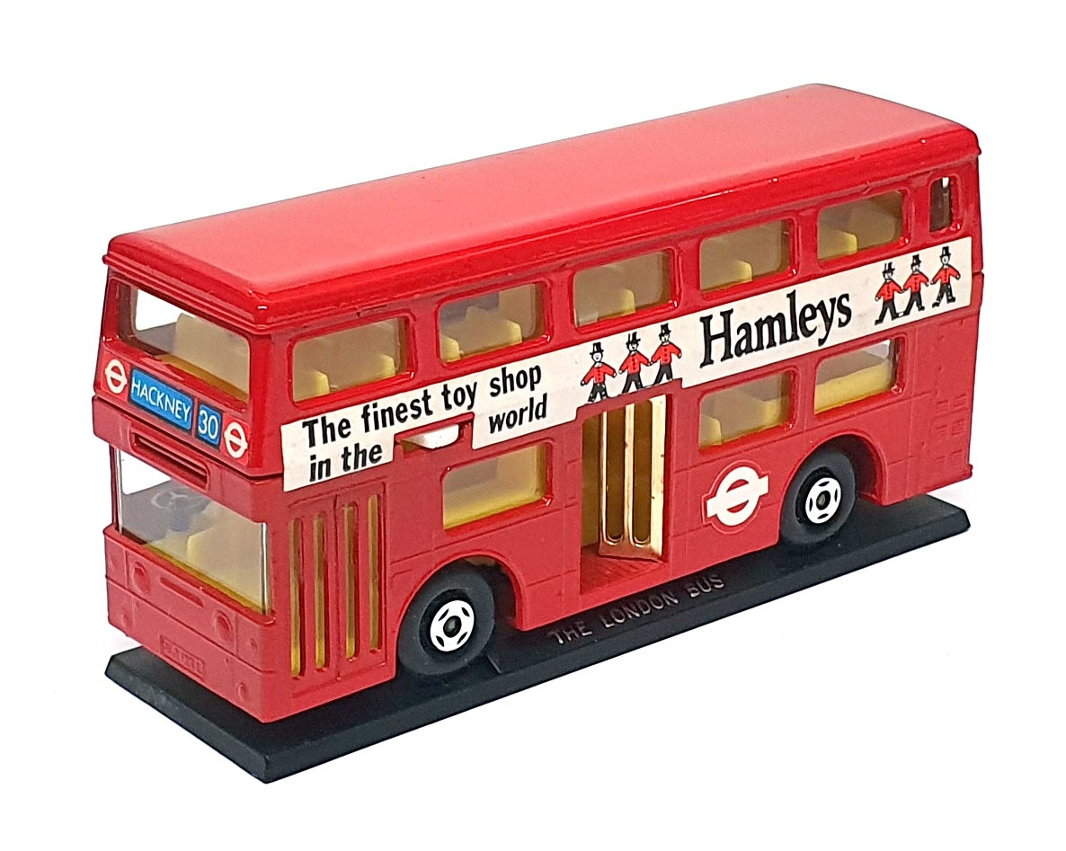 Matchbox 12cm Long Diecast 251026 - The London Bus Hamleys Rt. 30 - Red