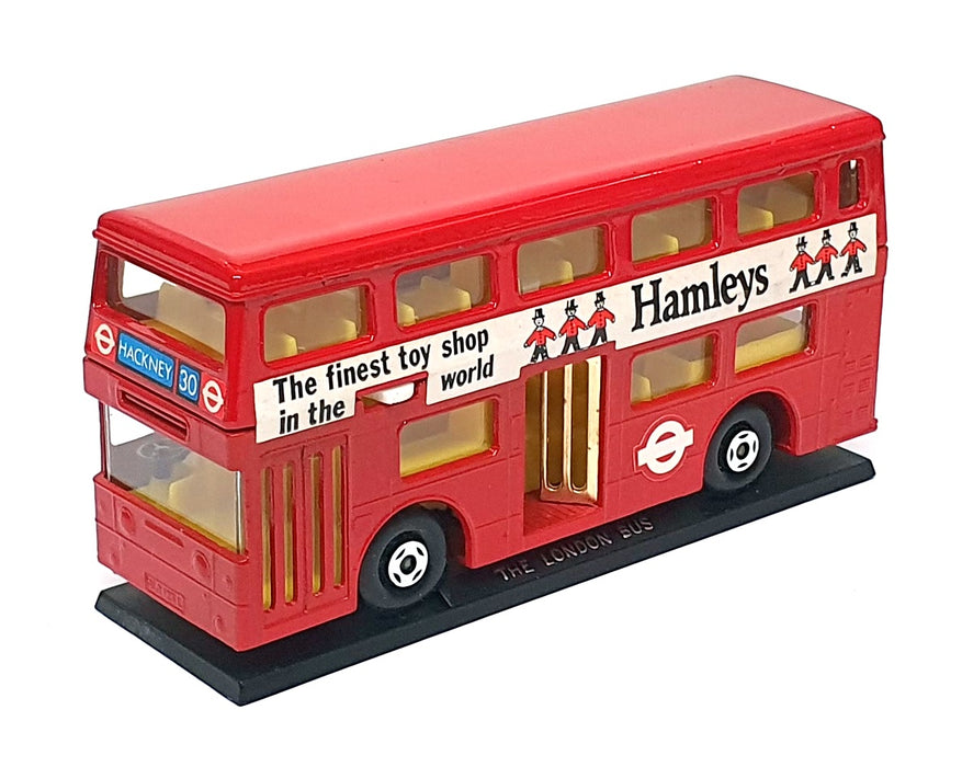Matchbox 12cm Long Diecast 251026 - The London Bus Hamleys Rt. 30 - Red