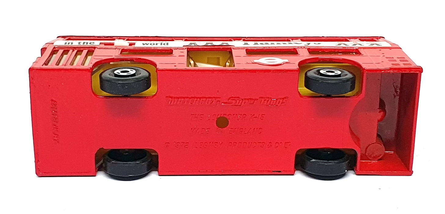 Matchbox 12cm Long Diecast 251026 - The London Bus Hamleys Rt. 30 - Red