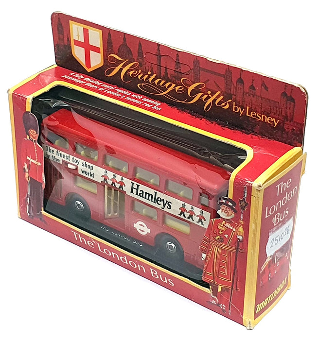 Matchbox 12cm Long Diecast 251026 - The London Bus Hamleys Rt. 30 - Red