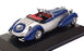 Minichamps 1/43 Scale 436 014202 - 1938 Horch 855 Special Roadster Blue/Silver