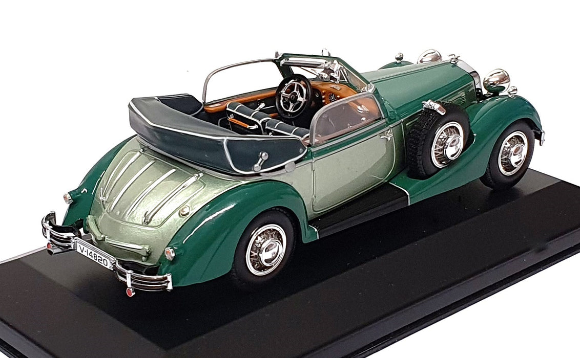 Minichamps 1/43 Scale 436 012034 - 1938 Horch 853 Cabriolet - 2-Tone Green