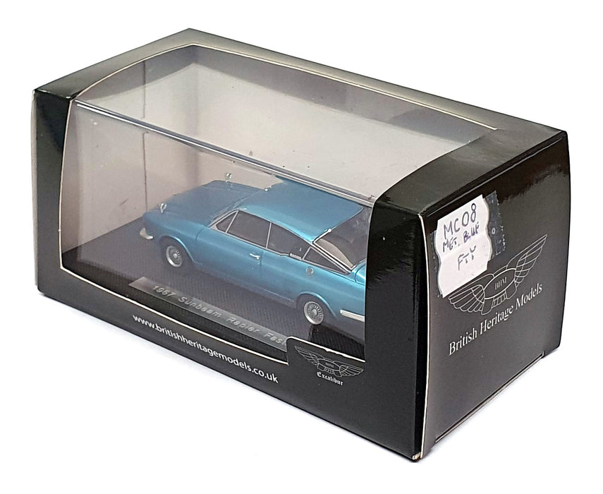British Heritage Models 1/43 Scale MC08 - 1967 Sunbeam Rapier Fastback Met. Blue