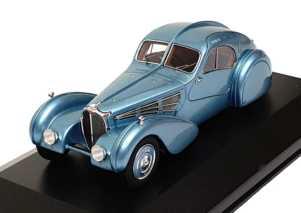 Minichamps 1/43 Scale 437 110320 1936 Bugatti Type 57 SC Atlantic Met. Lt. Blue