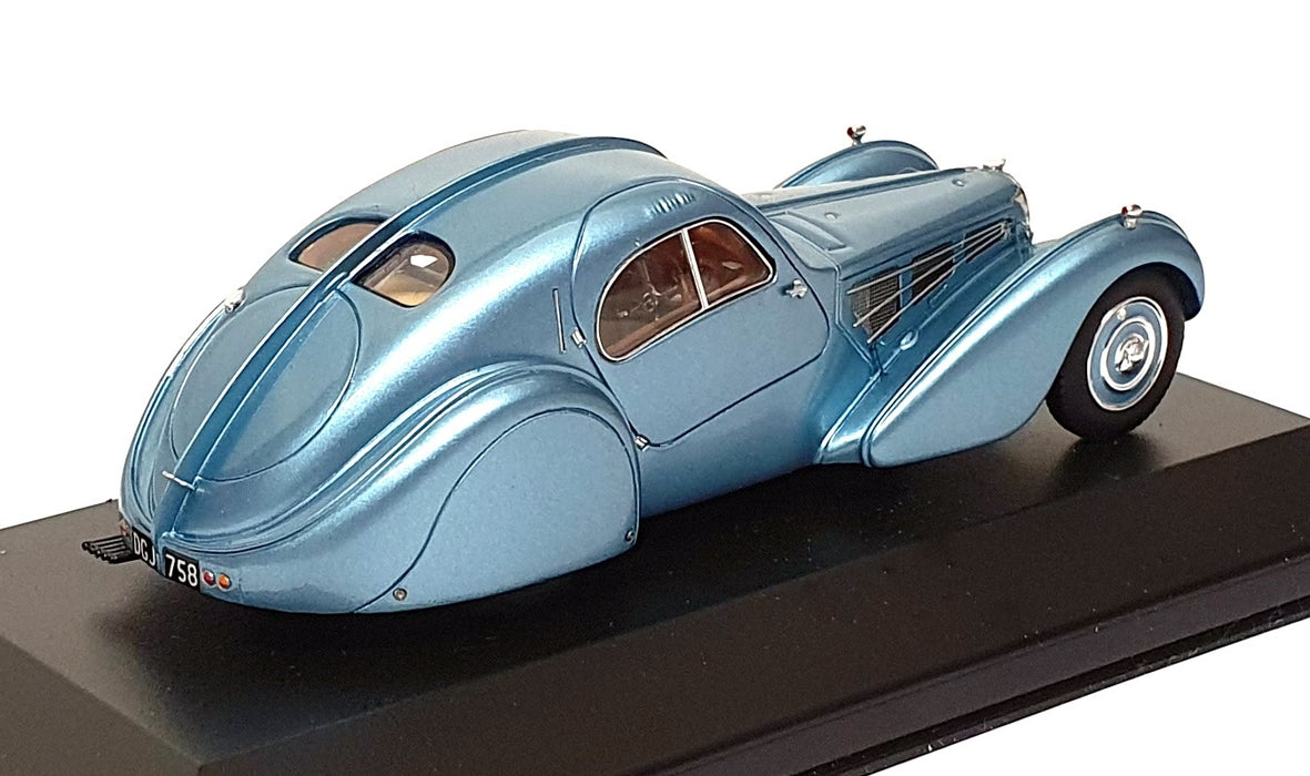 Minichamps 1/43 Scale 437 110320 1936 Bugatti Type 57 SC Atlantic Met. Lt. Blue