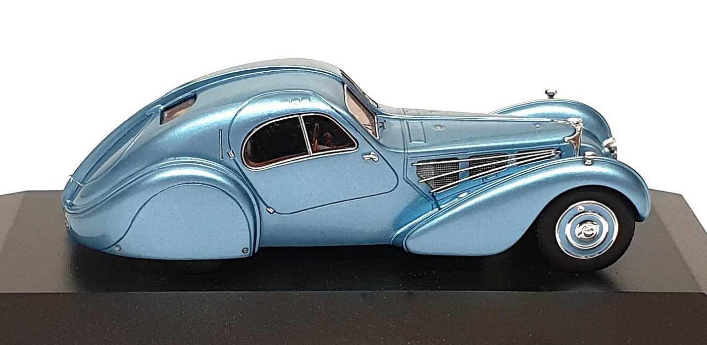Minichamps 1/43 Scale 437 110320 1936 Bugatti Type 57 SC Atlantic Met. Lt. Blue