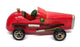 China Brand D6062 - 9" Hand Made & Painted Wooden Car - Red