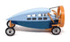 Rio Models 1/43 Scale Diecast No. 62 - 1921 Leyat 8HP - 2-Tone Blue