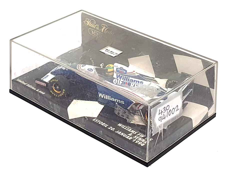 Minichamps 1/43 Scale 430 941002 F1 Williams FW15 Estoril 20 January 1994 Senna