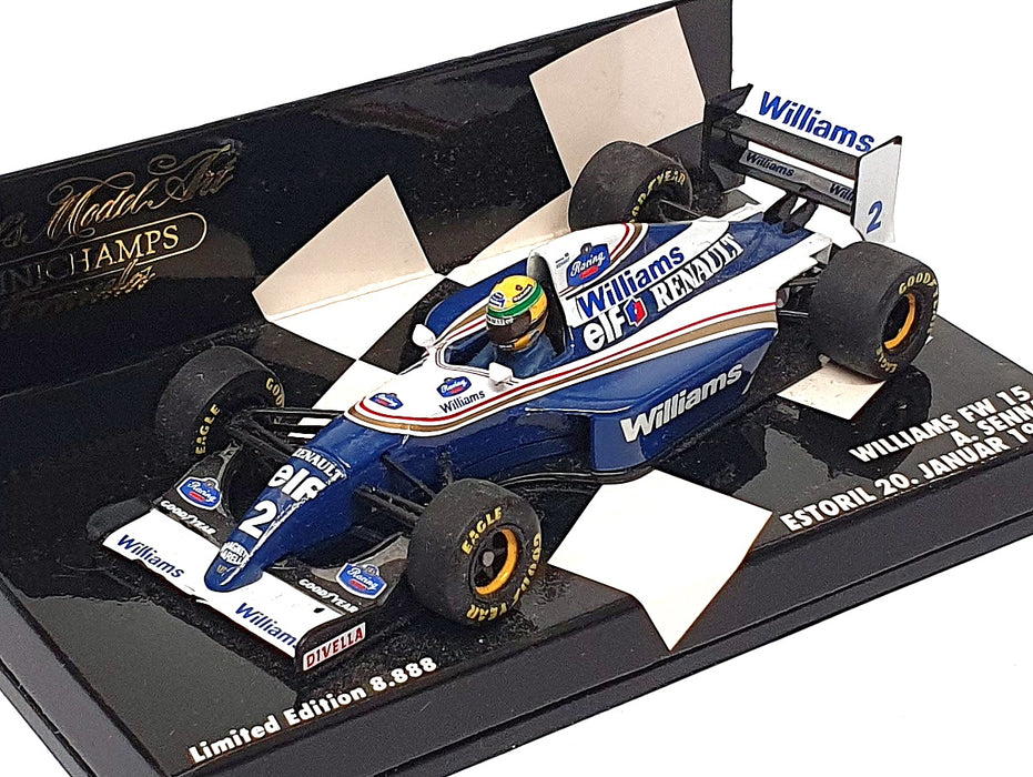 Minichamps 1/43 Scale 430 941002 F1 Williams FW15 Estoril 20 January 1994 Senna