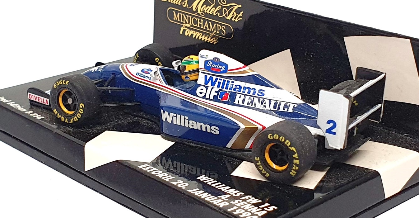 Minichamps 1/43 Scale 430 941002 F1 Williams FW15 Estoril 20 January 1994 Senna