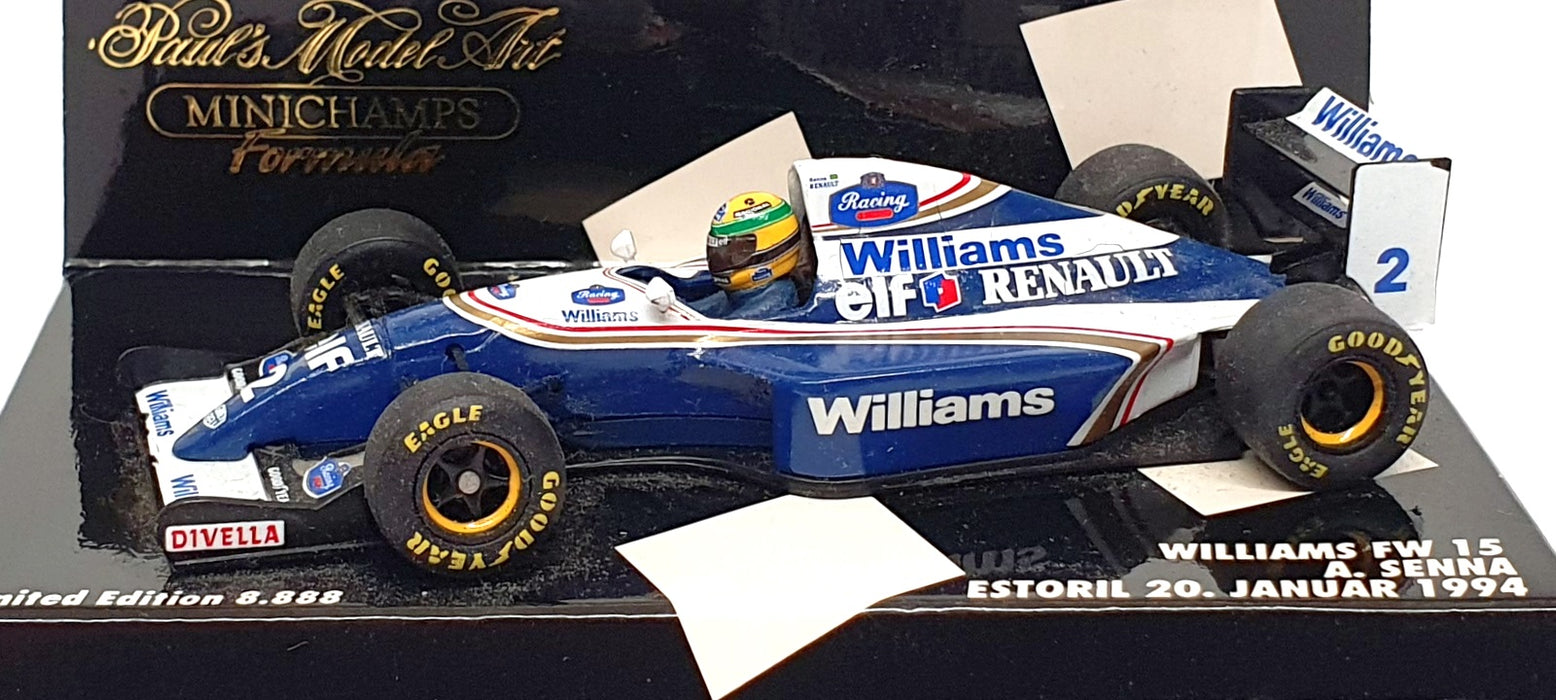 Minichamps 1/43 Scale 430 941002 F1 Williams FW15 Estoril 20 January 1994 Senna