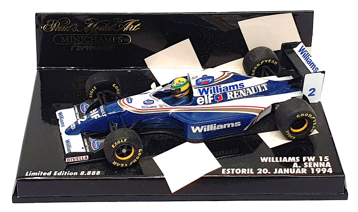 Minichamps 1/43 Scale 430 941002 F1 Williams FW15 Estoril 20 January 1994 Senna