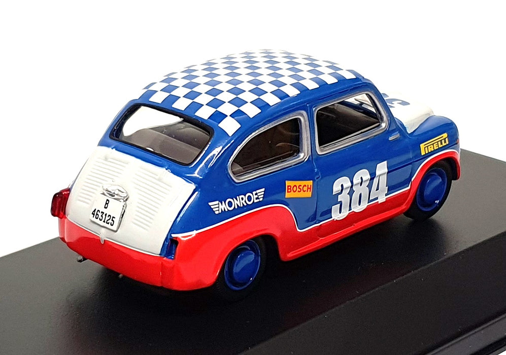 Solido 1/43 Scale 22926C - Seat 600D Rally Car #384 - Blue/White/Red