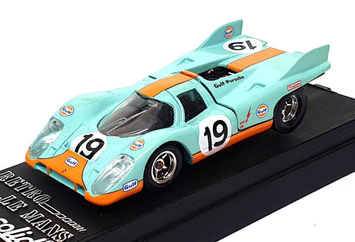 Solido 1/43 Scale 2421 - Gulf Porsche 917 K7 #19 1971 - Lt. Blue/Orange