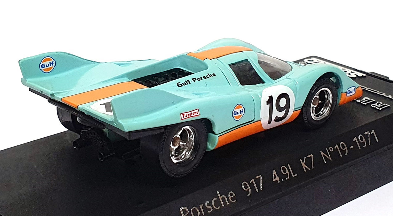 Solido 1/43 Scale 2421 - Gulf Porsche 917 K7 #19 1971 - Lt. Blue/Orange