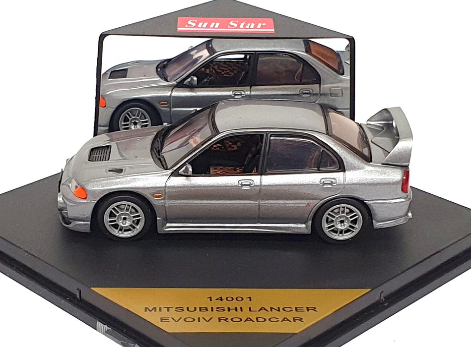 Sun Star 1/43 Scale 14001 - Mitsubishi Lancer Evo Road Car - Met. Grey